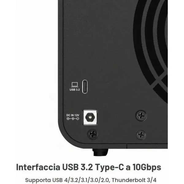 TERRAMASTER D4-320 - Box per hard disk a 4 alloggiamenti USB 10 Gbps, senza dischi — 3 TERRAMASTER D4-320 - Box per hard disk a 4 alloggiamenti USB 10 Gbps, senza dischi — 3