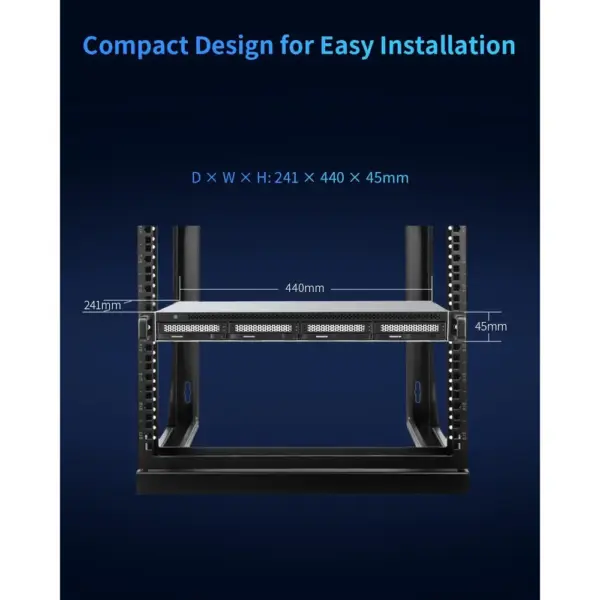 TERRAMASTER D4-320U - 4-bay 1U rackmount hard drive enclosure, USB 3.2 Gen2 10 Gbps (diskless) — 3 TERRAMASTER D4-320U - 4-bay 1U rackmount hard drive enclosure, USB 3.2 Gen2 10 Gbps (diskless) — 3