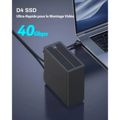 TERRAMASTER D4 SSD - Boîtier 4 SSD M.2 NVMe USB-C 40 Gbit/s, sans disque — 1 TERRAMASTER D4 SSD - Boîtier 4 SSD M.2 NVMe USB-C 40 Gbit/s, sans disque — 1