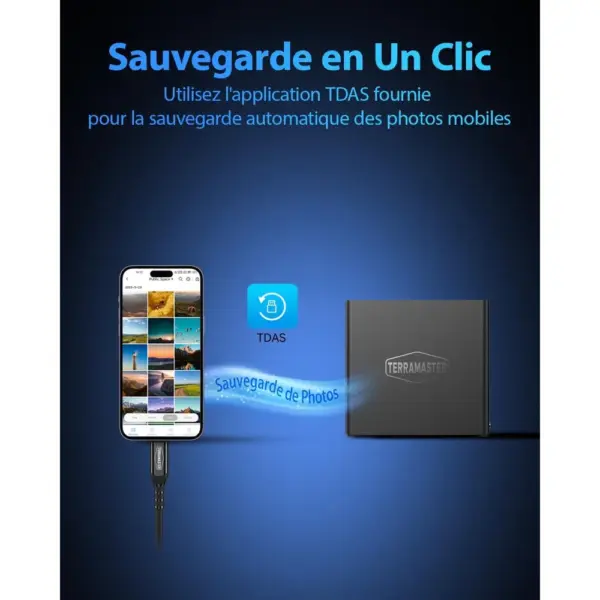 TERRAMASTER D4 SSD - Boîtier 4 SSD M.2 NVMe USB-C 40 Gbit/s, sans disque — 5 TERRAMASTER D4 SSD - Boîtier 4 SSD M.2 NVMe USB-C 40 Gbit/s, sans disque — 5