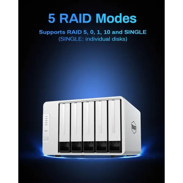 TERRAMASTER D5-310 - 5-bay hardware RAID enclosure, RAID 5/0/1/10, USB 3.1 Type-C (diskless) — 2 TERRAMASTER D5-310 - 5-bay hardware RAID enclosure, RAID 5/0/1/10, USB 3.1 Type-C (diskless) — 2