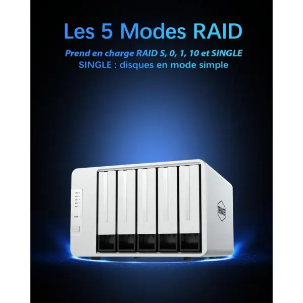 TERRAMASTER D5-310 - Boîtier RAID 5 baies USB-C avec RAID matériel, sans disque — 2 TERRAMASTER D5-310 - Boîtier RAID 5 baies USB-C avec RAID matériel, sans disque — 2