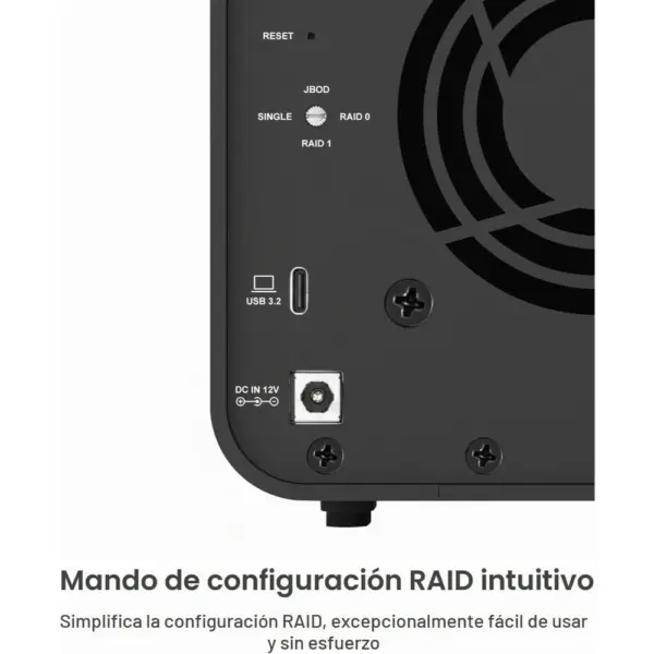 TERRAMASTER D5 Hybrid - Caja híbrida 2 discos duros + 3 SSD NVMe, USB 3.2 Gen 2 (sin discos) — 3 TERRAMASTER D5 Hybrid - Caja híbrida 2 discos duros + 3 SSD NVMe, USB 3.2 Gen 2 (sin discos) — 3