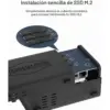 TERRAMASTER D5 Hybrid - Caja híbrida 2 discos duros + 3 SSD NVMe, USB 3.2 Gen 2 (sin discos) — 4 TERRAMASTER D5 Hybrid - Caja híbrida 2 discos duros + 3 SSD NVMe, USB 3.2 Gen 2 (sin discos) — 4