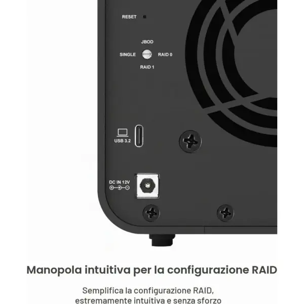 TERRAMASTER D5 Hybrid - Box ibrido per 2 hard disk e 3 SSD NVMe, senza dischi — 3 TERRAMASTER D5 Hybrid - Box ibrido per 2 hard disk e 3 SSD NVMe, senza dischi — 3