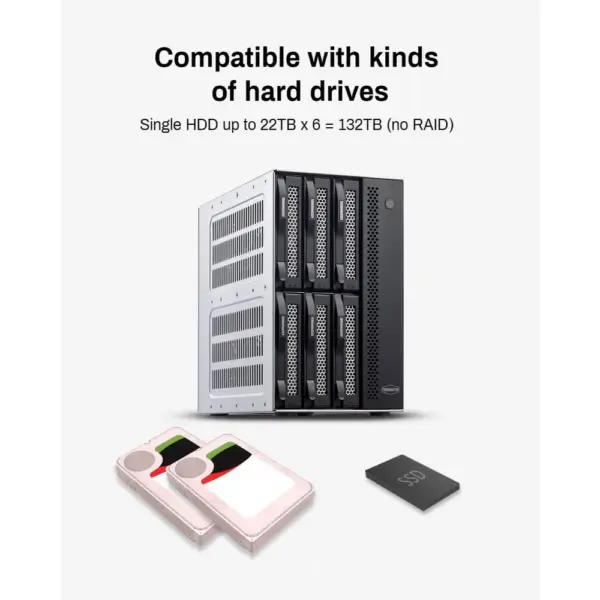 TERRAMASTER D6-320 - Boîtier 6 baies pour disques durs USB-C 10 Gbit/s, sans disque — 4 TERRAMASTER D6-320 - Boîtier 6 baies pour disques durs USB-C 10 Gbit/s, sans disque — 4
