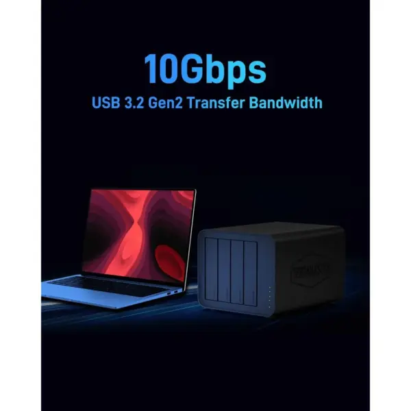 TERRAMASTER D8 Hybrid - 8-bay enclosure for 4 HDD + 4 M.2 NVMe SSD, USB 3.2 Gen2 10 Gbps (diskless) — 5 TERRAMASTER D8 Hybrid - 8-bay enclosure for 4 HDD + 4 M.2 NVMe SSD, USB 3.2 Gen2 10 Gbps (diskless) — 5