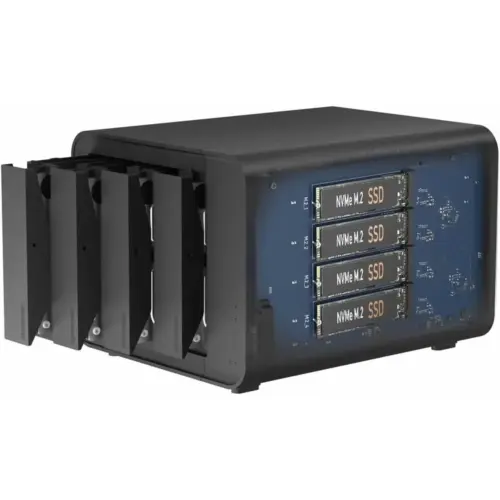 TERRAMASTER D8 Hybrid - Box ibrido per 4 hard disk e 4 SSD NVMe, senza dischi — 1 TERRAMASTER D8 Hybrid - Box ibrido per 4 hard disk e 4 SSD NVMe, senza dischi — 1