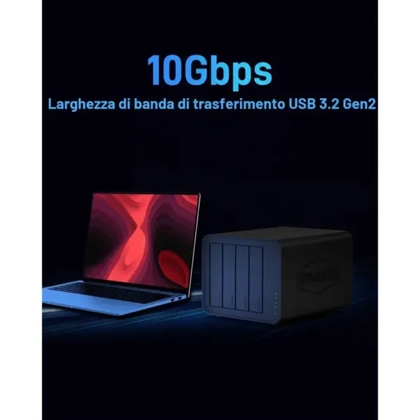 TERRAMASTER D8 Hybrid - Box ibrido per 4 hard disk e 4 SSD NVMe, senza dischi — 5 TERRAMASTER D8 Hybrid - Box ibrido per 4 hard disk e 4 SSD NVMe, senza dischi — 5