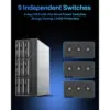 TERRAMASTER D9-320 - 9-bay hard drive enclosure, USB 3.2 Gen2 10 Gbps, per-bay power switches (diskless) — 3 TERRAMASTER D9-320 - 9-bay hard drive enclosure, USB 3.2 Gen2 10 Gbps, per-bay power switches (diskless) — 3