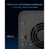 TERRAMASTER F2-425 - NAS 2 baies Intel x86 quadricœur, 4 Go de RAM, 2,5 GbE — 4 TERRAMASTER F2-425 - NAS 2 baies Intel x86 quadricœur, 4 Go de RAM, 2,5 GbE — 4