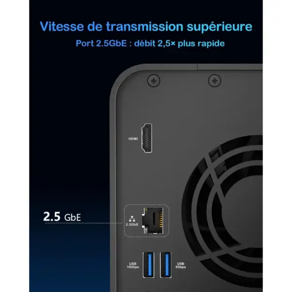 TERRAMASTER F2-425 - NAS 2 baies Intel x86 quadricœur, 4 Go de RAM, 2,5 GbE — 4 TERRAMASTER F2-425 - NAS 2 baies Intel x86 quadricœur, 4 Go de RAM, 2,5 GbE — 4