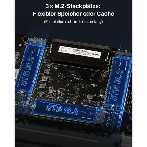 TERRAMASTER F2-425 Plus - NAS mit 2 Einschüben, Intel N150, 8 GB DDR5 und 2 × 5 GbE, ohne Festplatten — 3 TERRAMASTER F2-425 Plus - NAS mit 2 Einschüben, Intel N150, 8 GB DDR5 und 2 × 5 GbE, ohne Festplatten — 3