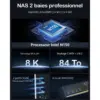 TERRAMASTER F2-425 Plus - NAS 2 baies Intel N150, 8 Go DDR5, 2 × 5 GbE, 3 emplacements M.2 — 2 TERRAMASTER F2-425 Plus - NAS 2 baies Intel N150, 8 Go DDR5, 2 × 5 GbE, 3 emplacements M.2 — 2