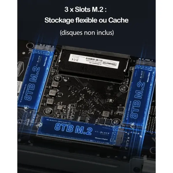 TERRAMASTER F2-425 Plus - NAS 2 baies Intel N150, 8 Go DDR5, 2 × 5 GbE, 3 emplacements M.2 — 3 TERRAMASTER F2-425 Plus - NAS 2 baies Intel N150, 8 Go DDR5, 2 × 5 GbE, 3 emplacements M.2 — 3