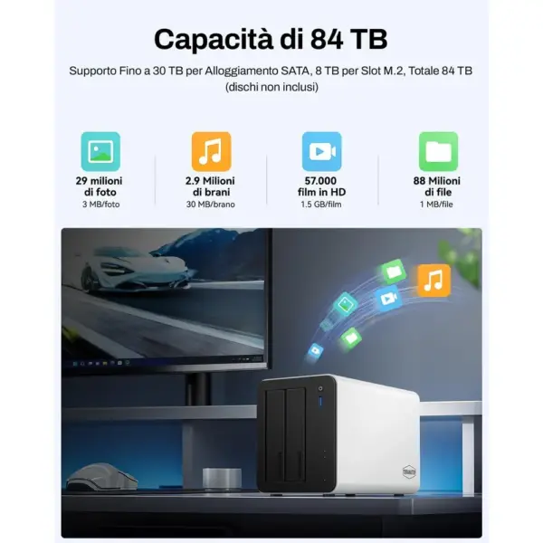 TERRAMASTER F2-425 Plus - NAS 2 alloggiamenti con Intel N150 e doppio 5 GbE, senza dischi — 5 TERRAMASTER F2-425 Plus - NAS 2 alloggiamenti con Intel N150 e doppio 5 GbE, senza dischi — 5