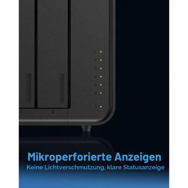 TERRAMASTER F6-424 - NAS mit 6 Einschüben, Intel N95, 8 GB DDR5 und 2 × 2,5 GbE, ohne Festplatten — 4 TERRAMASTER F6-424 - NAS mit 6 Einschüben, Intel N95, 8 GB DDR5 und 2 × 2,5 GbE, ohne Festplatten — 4