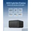 TERRAMASTER F6-424 - NAS 6 baies Intel N95, 8 Go DDR5, 2 × 2,5 GbE, sans disque — 2 TERRAMASTER F6-424 - NAS 6 baies Intel N95, 8 Go DDR5, 2 × 2,5 GbE, sans disque — 2