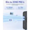 TERRAMASTER F6-425 Pro - NAS mit 6 Einschüben, Core i3-1315U, 8 GB DDR5 und 2 × 10 GbE, ohne Festplatten — 4 TERRAMASTER F6-425 Pro - NAS mit 6 Einschüben, Core i3-1315U, 8 GB DDR5 und 2 × 10 GbE, ohne Festplatten — 4