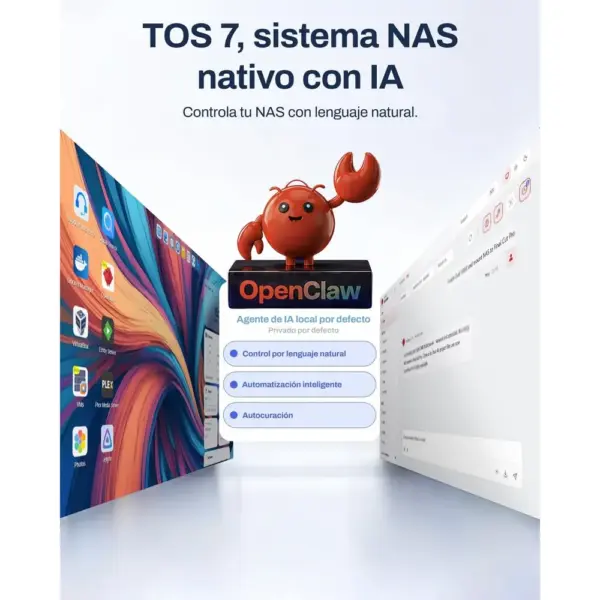 TERRAMASTER F6-425 Pro - NAS de 6 bahías Core i3-1315U, 8 GB DDR5 y doble 10GbE (sin discos) — 3 TERRAMASTER F6-425 Pro - NAS de 6 bahías Core i3-1315U, 8 GB DDR5 y doble 10GbE (sin discos) — 3