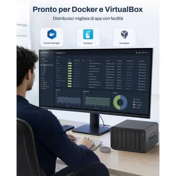 TERRAMASTER F6-425 Pro - NAS 6 alloggiamenti Core i3 e doppio 10 GbE, senza dischi — 5 TERRAMASTER F6-425 Pro - NAS 6 alloggiamenti Core i3 e doppio 10 GbE, senza dischi — 5