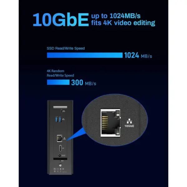 TERRAMASTER F8 SSD Plus - 8-bay all-SSD NAS, Core i3-N305, 16 GB DDR5, 10GbE (diskless) — 4 TERRAMASTER F8 SSD Plus - 8-bay all-SSD NAS, Core i3-N305, 16 GB DDR5, 10GbE (diskless) — 4