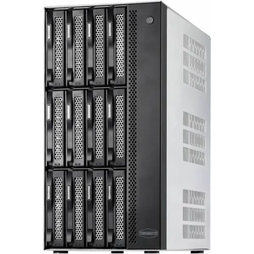 TERRAMASTER T12-500 Pro - NAS mit 12 Einschüben, Core i7-1255U, 16 GB DDR5 und 2 × 10 GbE, ohne Festplatten — 1 TERRAMASTER T12-500 Pro - NAS mit 12 Einschüben, Core i7-1255U, 16 GB DDR5 und 2 × 10 GbE, ohne Festplatten — 1