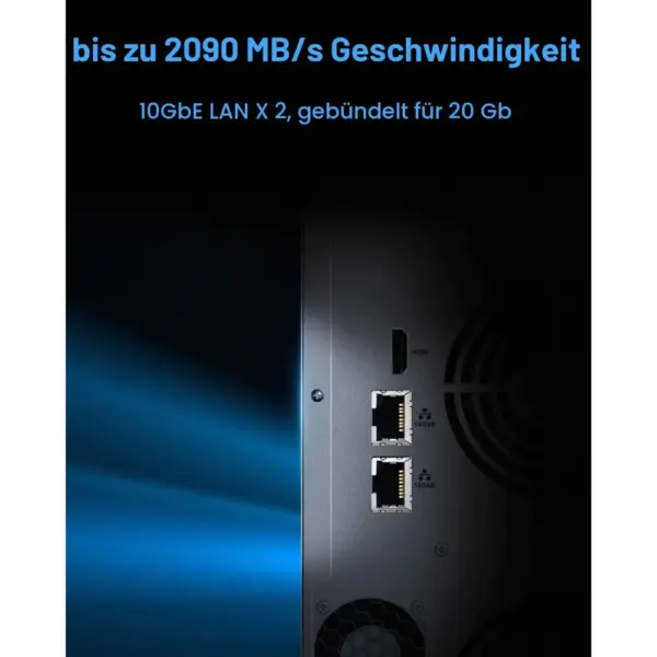 TERRAMASTER T12-500 Pro - NAS mit 12 Einschüben, Core i7-1255U, 16 GB DDR5 und 2 × 10 GbE, ohne Festplatten — 4 TERRAMASTER T12-500 Pro - NAS mit 12 Einschüben, Core i7-1255U, 16 GB DDR5 und 2 × 10 GbE, ohne Festplatten — 4