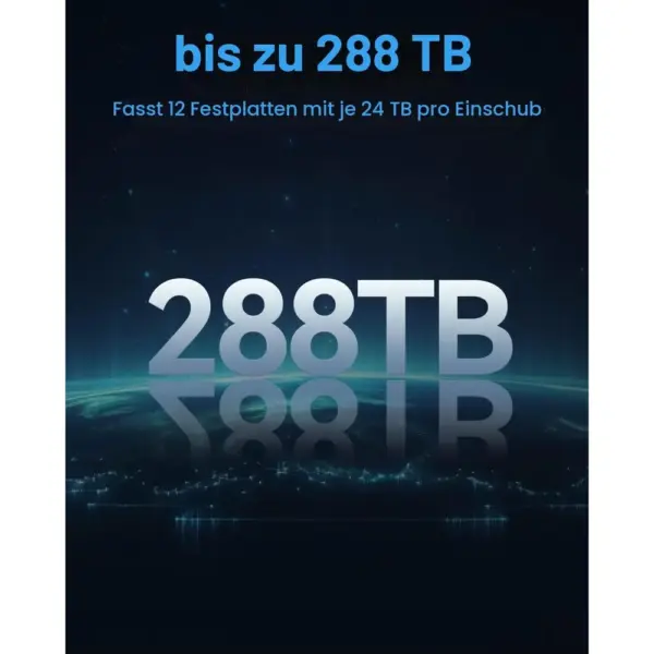 TERRAMASTER T12-500 Pro - NAS mit 12 Einschüben, Core i7-1255U, 16 GB DDR5 und 2 × 10 GbE, ohne Festplatten — 5 TERRAMASTER T12-500 Pro - NAS mit 12 Einschüben, Core i7-1255U, 16 GB DDR5 und 2 × 10 GbE, ohne Festplatten — 5