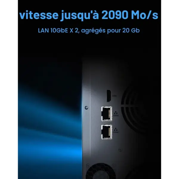 TERRAMASTER T12-500 Pro - NAS 12 baies Intel Core i7-1255U, 16 Go DDR5, 2 × 10 GbE, sans disque — 4 TERRAMASTER T12-500 Pro - NAS 12 baies Intel Core i7-1255U, 16 Go DDR5, 2 × 10 GbE, sans disque — 4