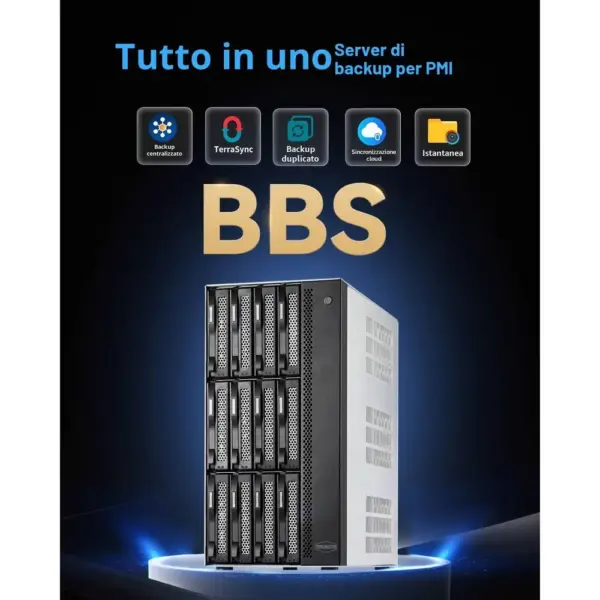 TERRAMASTER T12-500 Pro - NAS a 12 alloggiamenti Core i7 e doppio 10 GbE, senza dischi — 2 TERRAMASTER T12-500 Pro - NAS a 12 alloggiamenti Core i7 e doppio 10 GbE, senza dischi — 2
