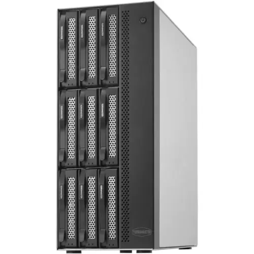 TERRAMASTER T9-450 - NAS 9 baies Intel Atom C3558R, 8 Go DDR4, 2 × 10 GbE SFP+, sans disque — 1 TERRAMASTER T9-450 - NAS 9 baies Intel Atom C3558R, 8 Go DDR4, 2 × 10 GbE SFP+, sans disque — 1