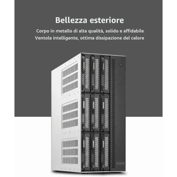 TERRAMASTER T9-450 - NAS a 9 alloggiamenti con 10 GbE SFP+, senza dischi — 2 TERRAMASTER T9-450 - NAS a 9 alloggiamenti con 10 GbE SFP+, senza dischi — 2