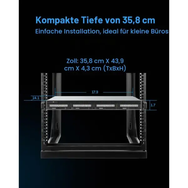 TERRAMASTER U4-500 - Rack-NAS 1U mit 4 Einschüben, Core i3-1215U, 8 GB DDR5 und 2 × 10 GbE, ohne Festplatten — 5 TERRAMASTER U4-500 - Rack-NAS 1U mit 4 Einschüben, Core i3-1215U, 8 GB DDR5 und 2 × 10 GbE, ohne Festplatten — 5