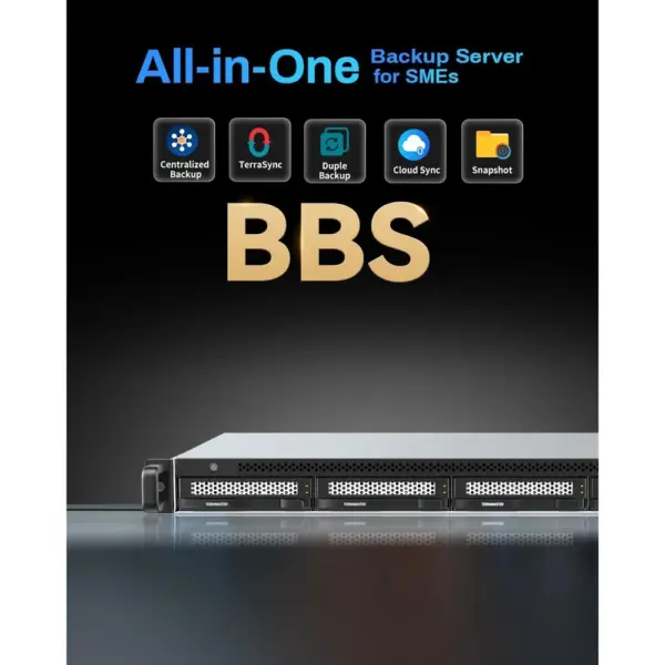 TERRAMASTER U4-500 - NAS rack 1U de 4 bahías Core i3-1215U, 8 GB DDR5 y doble 10GbE (sin discos) — 2 TERRAMASTER U4-500 - NAS rack 1U de 4 bahías Core i3-1215U, 8 GB DDR5 y doble 10GbE (sin discos) — 2