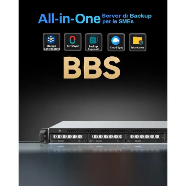 TERRAMASTER U4-500 - NAS rack 1U a 4 alloggiamenti, ultracorto, senza dischi — 2 TERRAMASTER U4-500 - NAS rack 1U a 4 alloggiamenti, ultracorto, senza dischi — 2