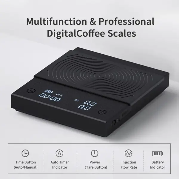 TIMEMORE Basic 2.0 - Báscula de café con temporizador y caudal — 2 TIMEMORE Basic 2.0 - Báscula de café con temporizador y caudal — 2