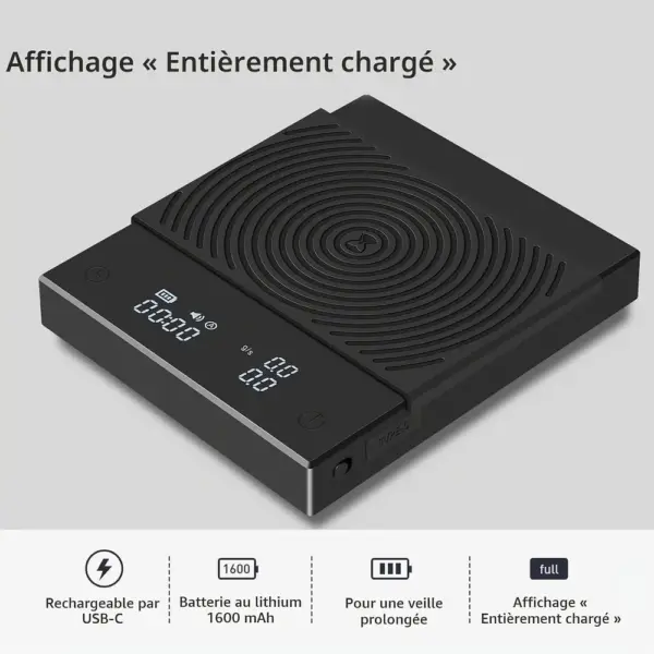 TIMEMORE Basic 2.0 - Balance à café avec minuteur et débit — 3 TIMEMORE Basic 2.0 - Balance à café avec minuteur et débit — 3