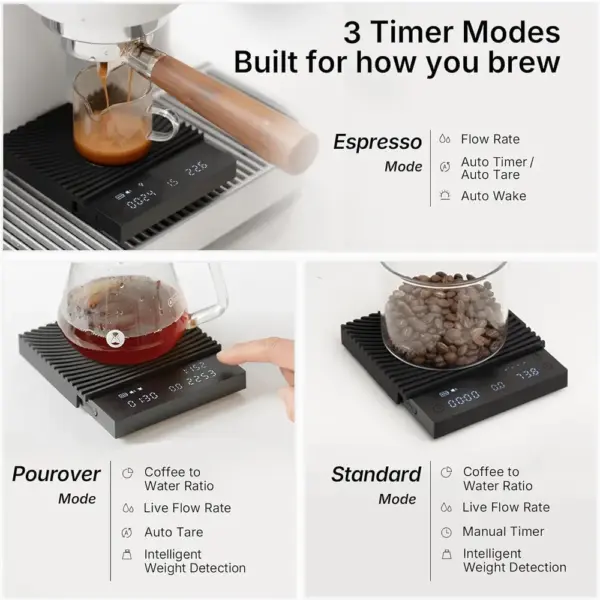TIMEMORE Black Mirror Basic 3 - Bilancia da caffè con rapporto — 2 TIMEMORE Black Mirror Basic 3 - Bilancia da caffè con rapporto — 2