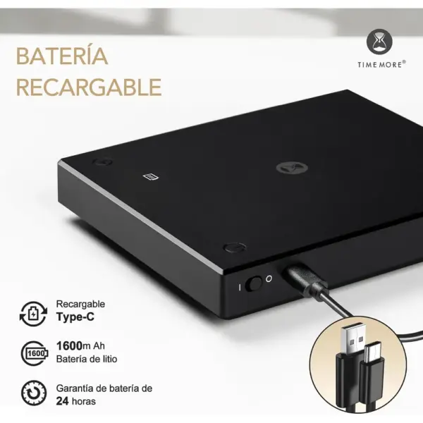 TIMEMORE Black Mirror Basic Pro - Kaffeewaage mit Flow-Rate und Timer — 4 TIMEMORE Black Mirror Basic Pro - Kaffeewaage mit Flow-Rate und Timer — 4