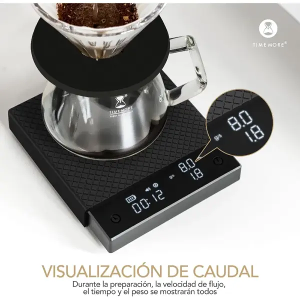TIMEMORE Black Mirror Basic Pro - Báscula de café con caudal y temporizador — 2 TIMEMORE Black Mirror Basic Pro - Báscula de café con caudal y temporizador — 2