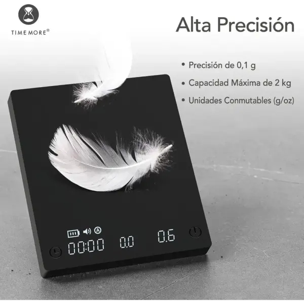 TIMEMORE Black Mirror Mini - Báscula de café compacta para espresso — 5 TIMEMORE Black Mirror Mini - Báscula de café compacta para espresso — 5