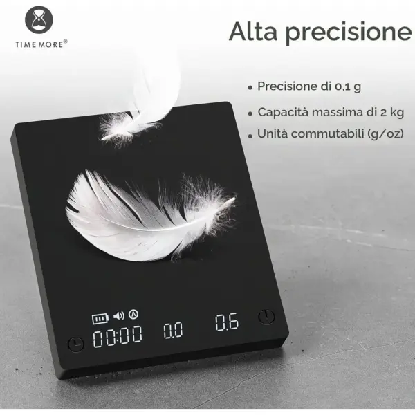 TIMEMORE Black Mirror Mini - Bilancia da caffè compatta — 5 TIMEMORE Black Mirror Mini - Bilancia da caffè compatta — 5