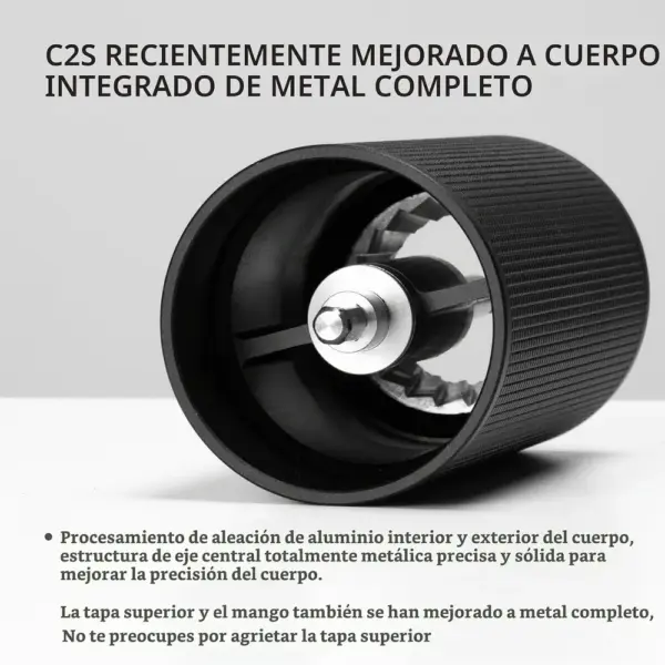 TIMEMORE C2S - Molinillo de café manual de 25 g con muelas cónicas de 38 mm — 2 TIMEMORE C2S - Molinillo de café manual de 25 g con muelas cónicas de 38 mm — 2