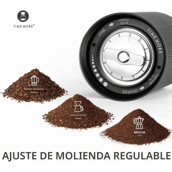 TIMEMORE C2S - Molinillo de café manual de 25 g con muelas cónicas de 38 mm — 3 TIMEMORE C2S - Molinillo de café manual de 25 g con muelas cónicas de 38 mm — 3