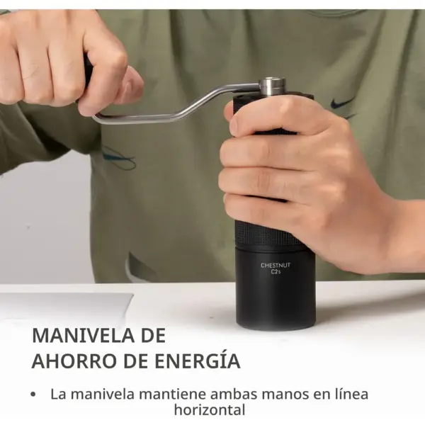 TIMEMORE C2S - Molinillo de café manual de 25 g con muelas cónicas de 38 mm — 5 TIMEMORE C2S - Molinillo de café manual de 25 g con muelas cónicas de 38 mm — 5