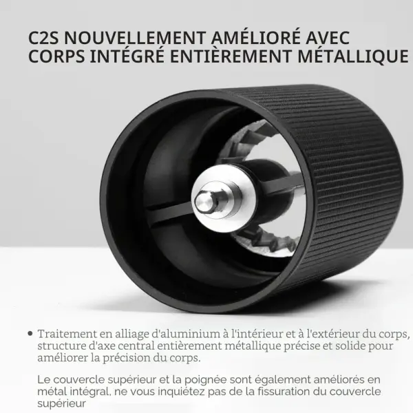 TIMEMORE C2S - Moulin à café manuel tout métal, meules 38 mm — 3 TIMEMORE C2S - Moulin à café manuel tout métal, meules 38 mm — 3