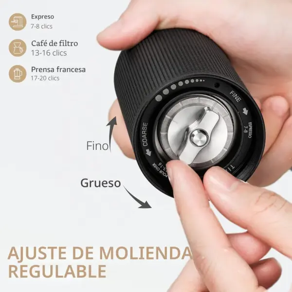 TIMEMORE C3S - Molinillo de café manual con muelas cónicas S2C — 3 TIMEMORE C3S - Molinillo de café manual con muelas cónicas S2C — 3