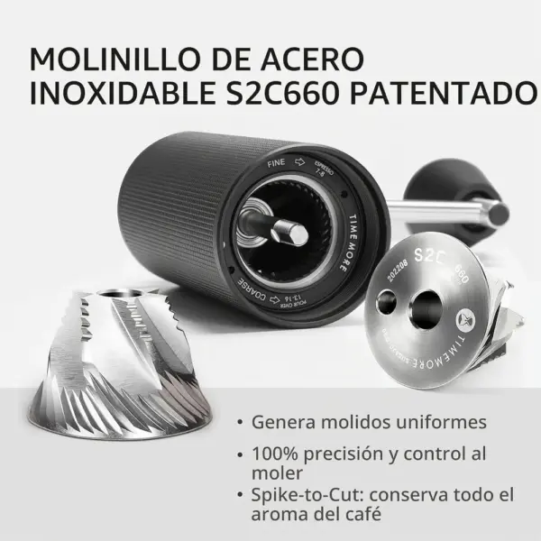 TIMEMORE C3S Max - Molinillo de café manual de cuerpo ampliado — 3 TIMEMORE C3S Max - Molinillo de café manual de cuerpo ampliado — 3