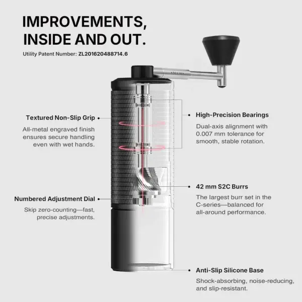 TIMEMORE C5 ESP Pro - Espresso hand grinder, 42 mm burrs — 3 TIMEMORE C5 ESP Pro - Espresso hand grinder, 42 mm burrs — 3